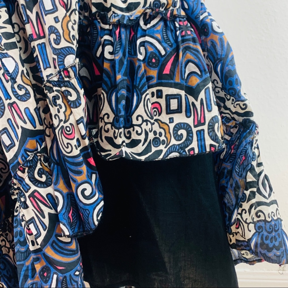 Biographie / Ruffled Blue Cream Pink  Patterned - Picture 5 of 8